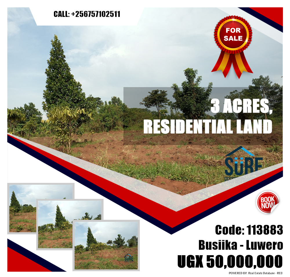 Residential Land  for sale in Busiika Luweero Uganda, code: 113883