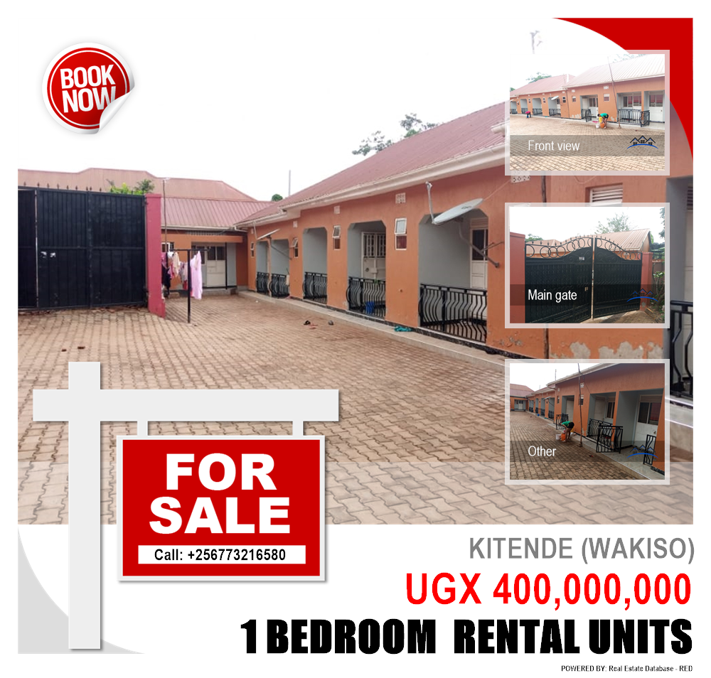 1 bedroom Rental units  for sale in Kitende Wakiso Uganda, code: 113921