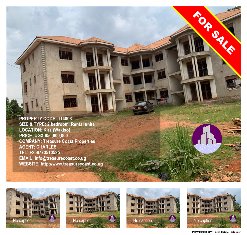 2 bedroom Rental units  for sale in Kira Wakiso Uganda, code: 114008
