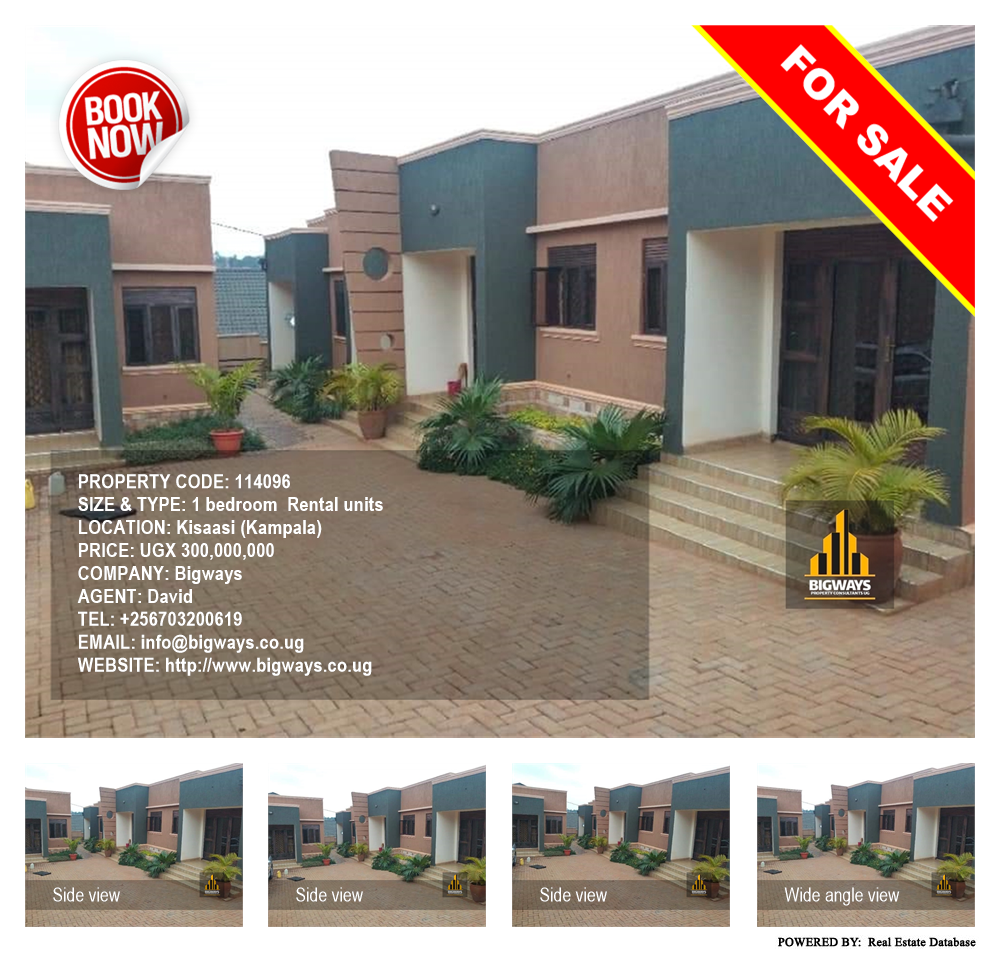 1 bedroom Rental units  for sale in Kisaasi Kampala Uganda, code: 114096