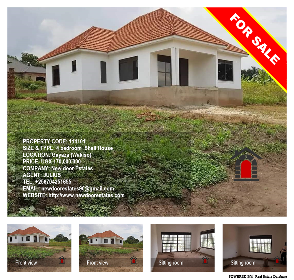 4 bedroom Shell House  for sale in Gayaza Wakiso Uganda, code: 114101