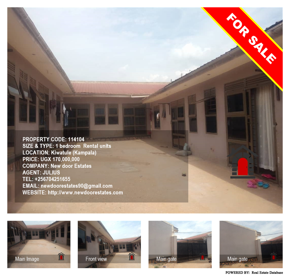 1 bedroom Rental units  for sale in Kiwaatule Kampala Uganda, code: 114104