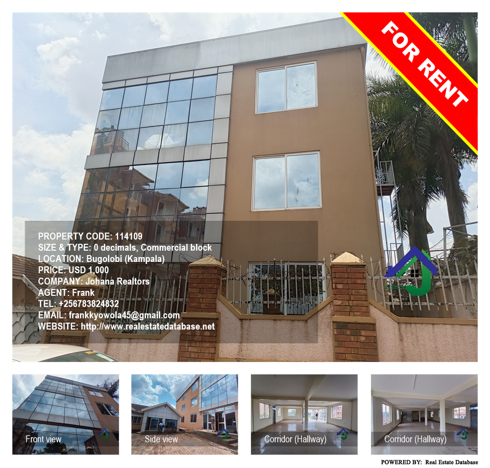 Commercial block  for rent in Bugoloobi Kampala Uganda, code: 114109