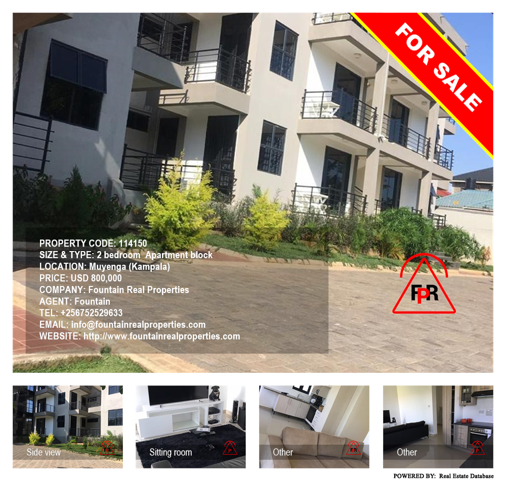 2 bedroom Apartment block  for sale in Muyenga Kampala Uganda, code: 114150