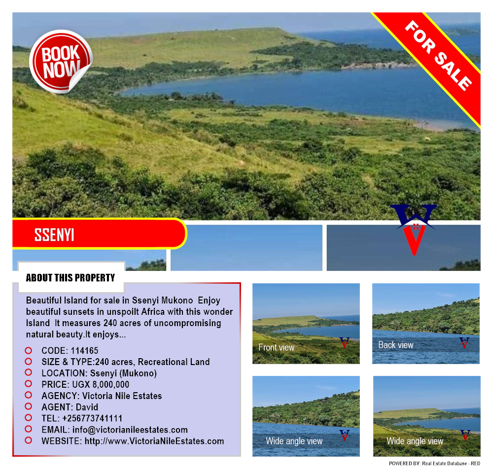Recreational Land  for sale in Ssenyi Mukono Uganda, code: 114165