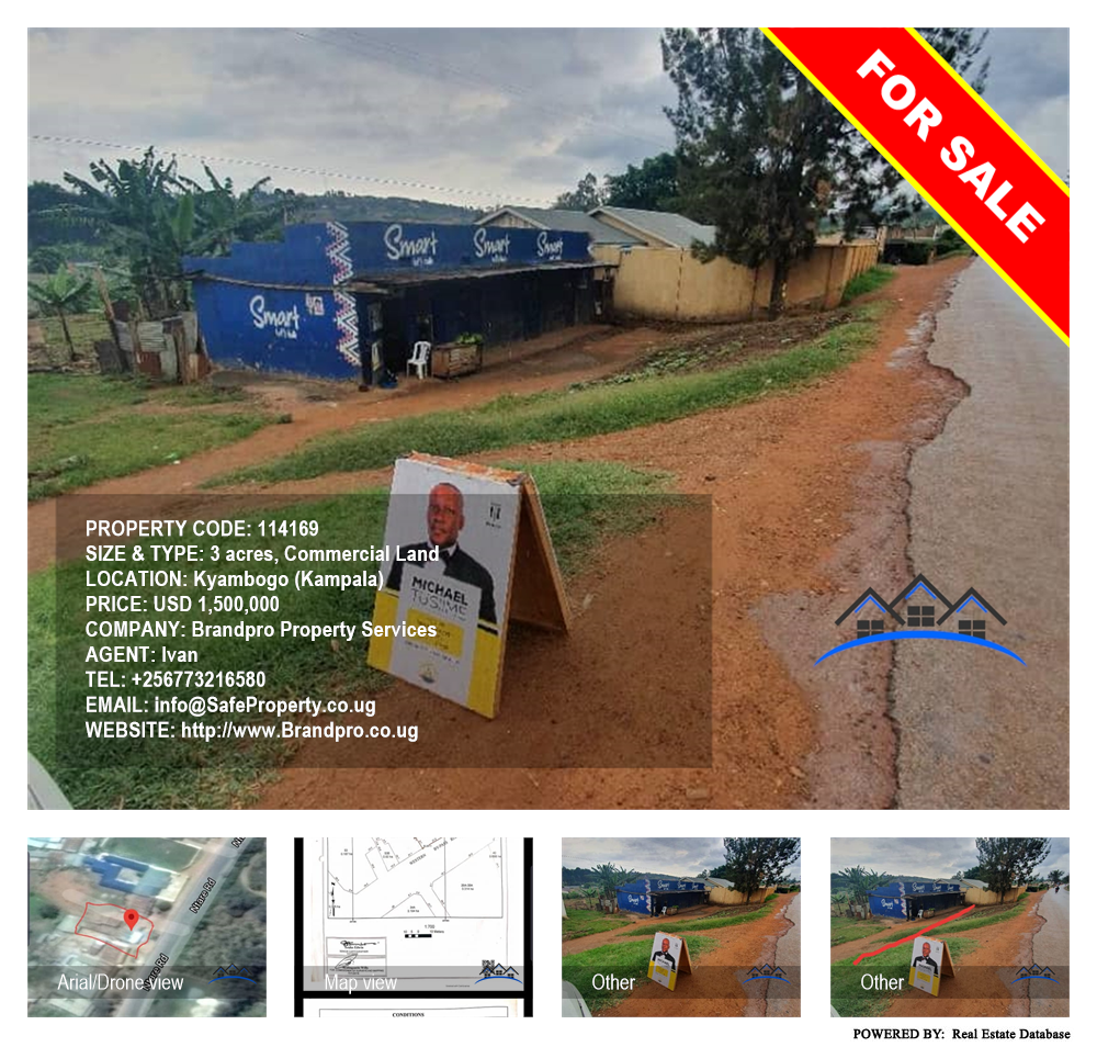 Commercial Land  for sale in Kyambogo Kampala Uganda, code: 114169