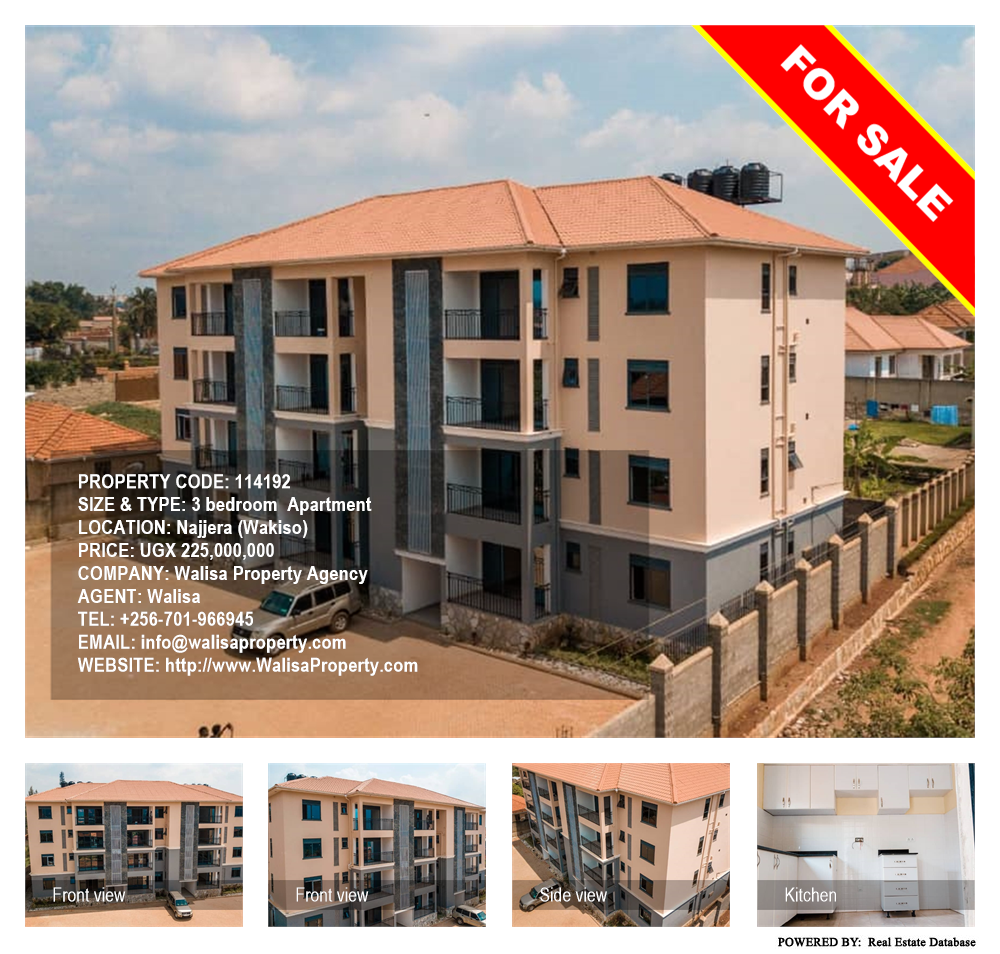 3 bedroom Apartment  for sale in Najjera Wakiso Uganda, code: 114192