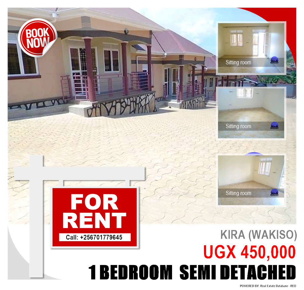 1 bedroom Semi Detached  for rent in Kira Wakiso Uganda, code: 114207