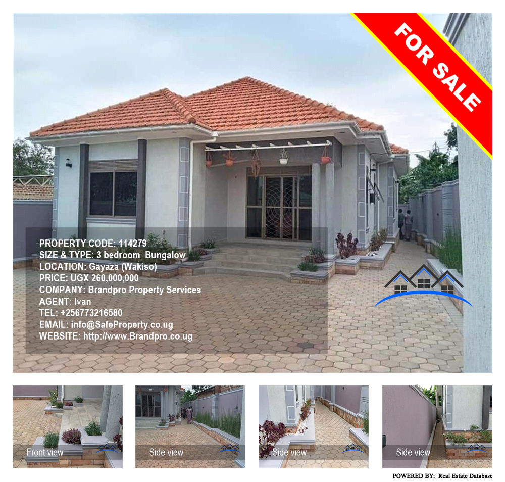 3 bedroom Bungalow  for sale in Gayaza Wakiso Uganda, code: 114279