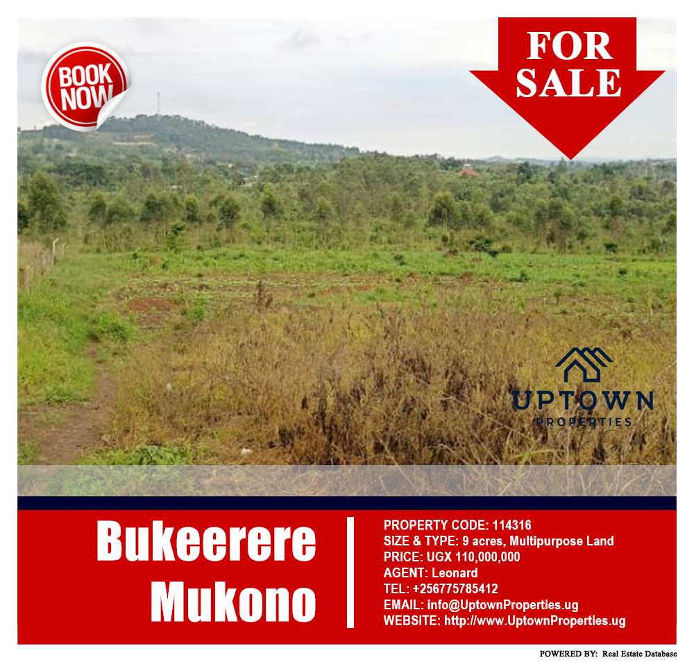 Multipurpose Land  for sale in Bukeelele Mukono Uganda, code: 114316