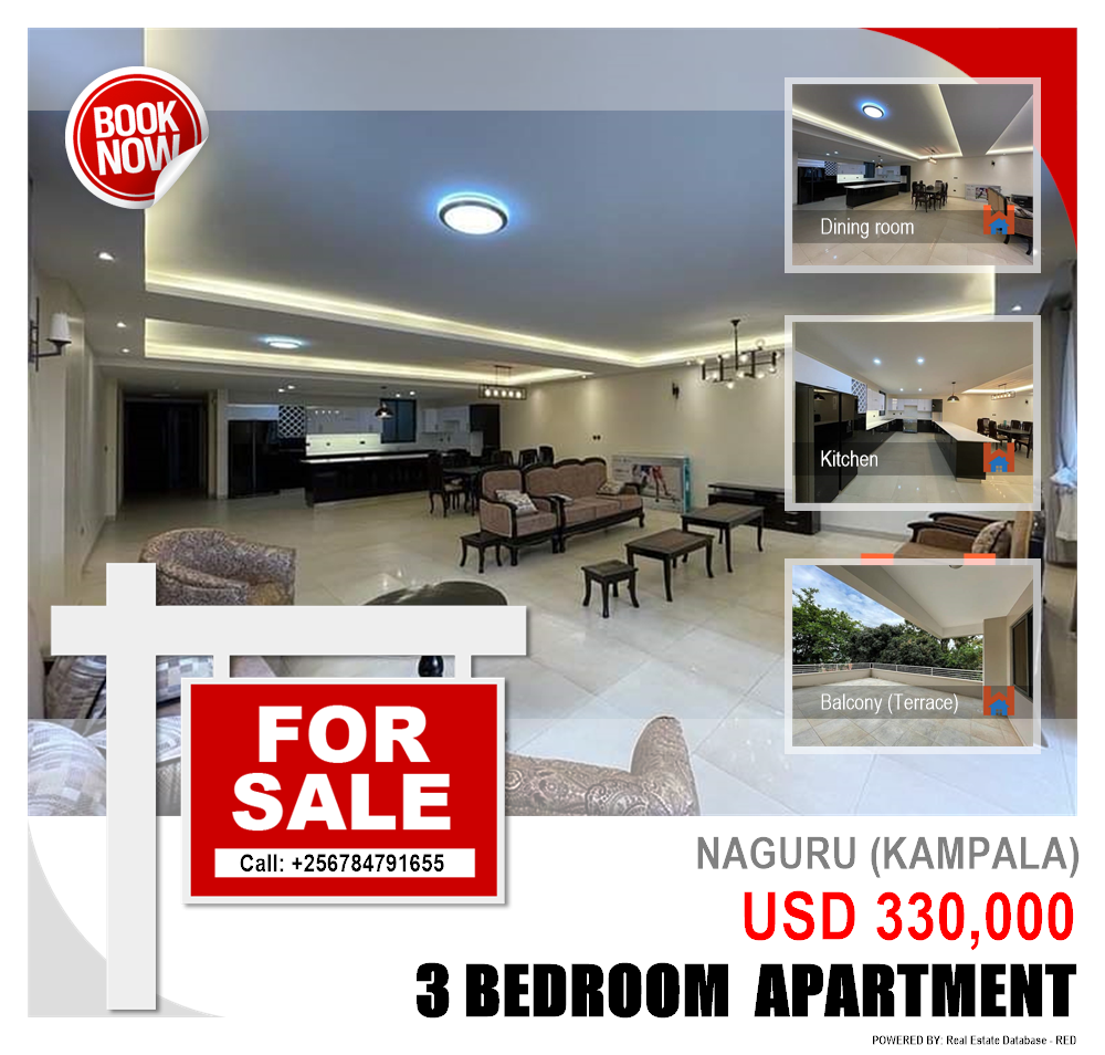 3 bedroom Apartment  for sale in Naguru Kampala Uganda, code: 114370