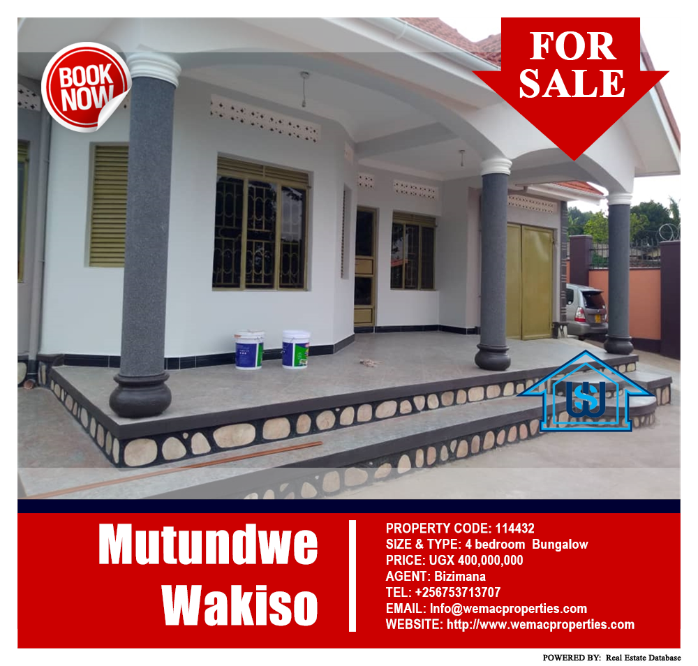 4 bedroom Bungalow  for sale in Mutundwe Wakiso Uganda, code: 114432