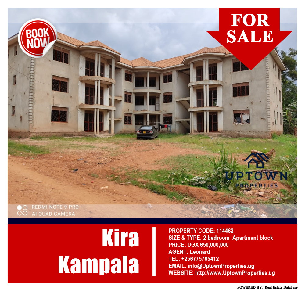 2 bedroom Apartment block  for sale in Kira Kampala Uganda, code: 114462