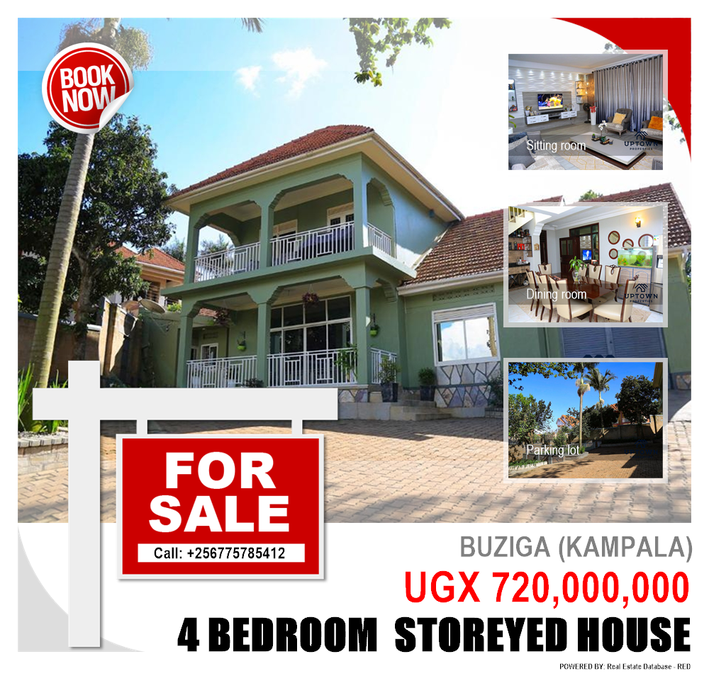 4 bedroom Storeyed house  for sale in Buziga Kampala Uganda, code: 114466