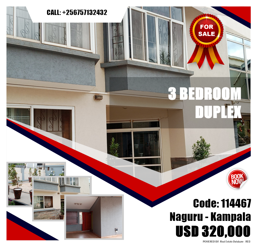 3 bedroom Duplex  for sale in Naguru Kampala Uganda, code: 114467