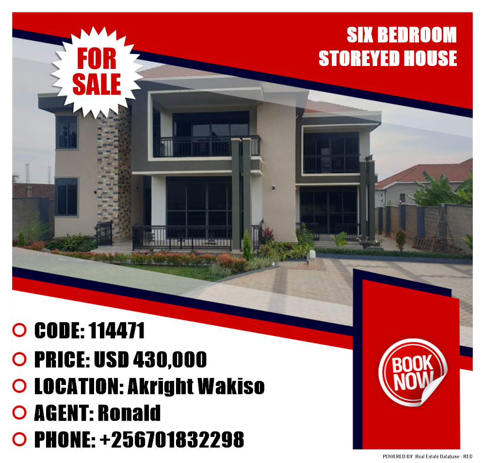 6 bedroom Storeyed house  for sale in Akright Wakiso Uganda, code: 114471