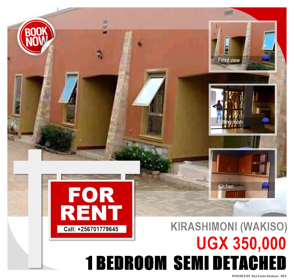 1 bedroom Semi Detached  for rent in Kira Wakiso Uganda, code: 114527