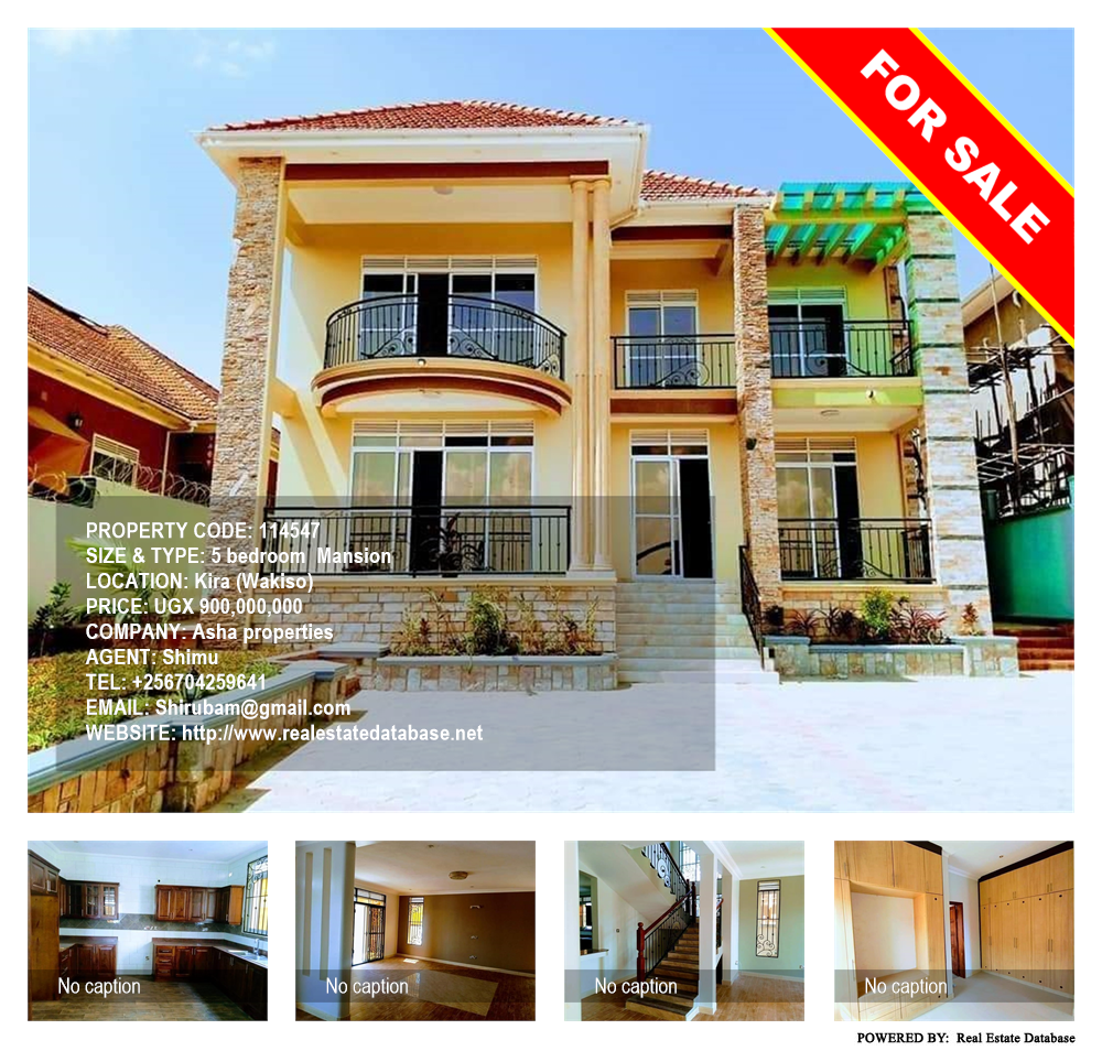 5 bedroom Mansion  for sale in Kira Wakiso Uganda, code: 114547