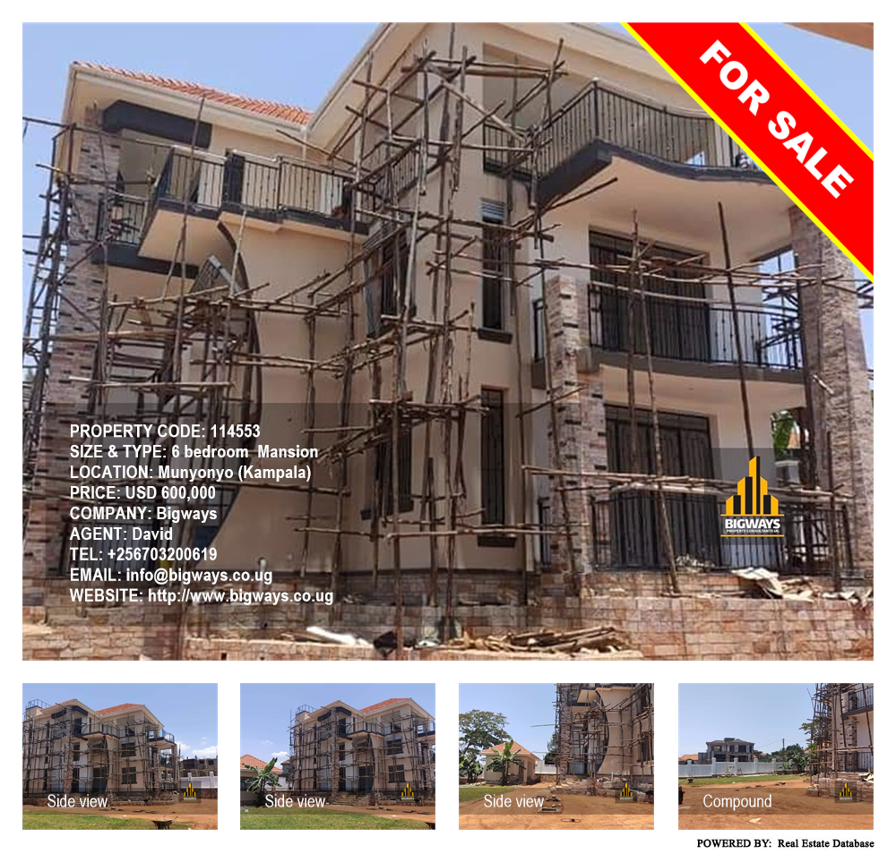 6 bedroom Mansion  for sale in Munyonyo Kampala Uganda, code: 114553