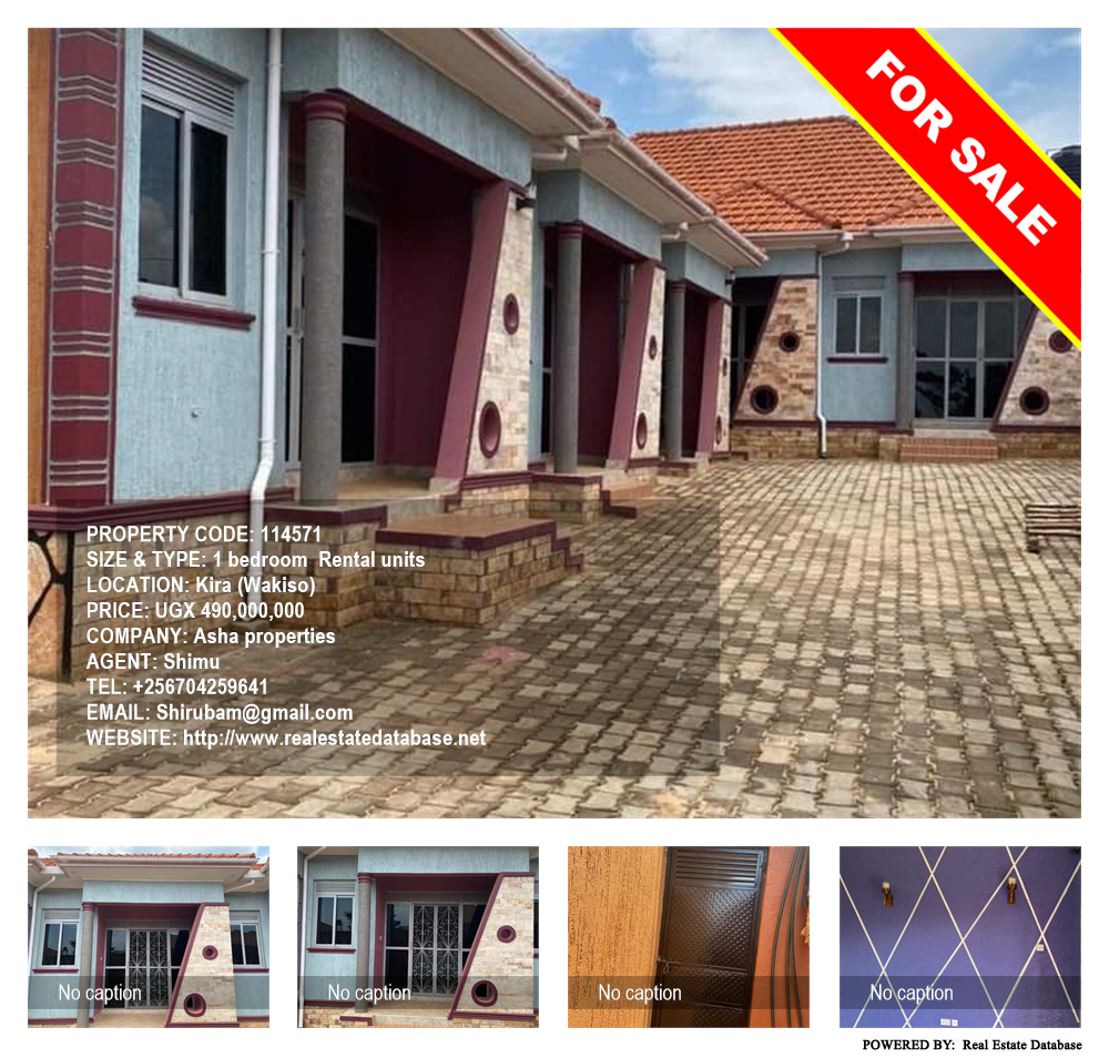 1 bedroom Rental units  for sale in Kira Wakiso Uganda, code: 114571