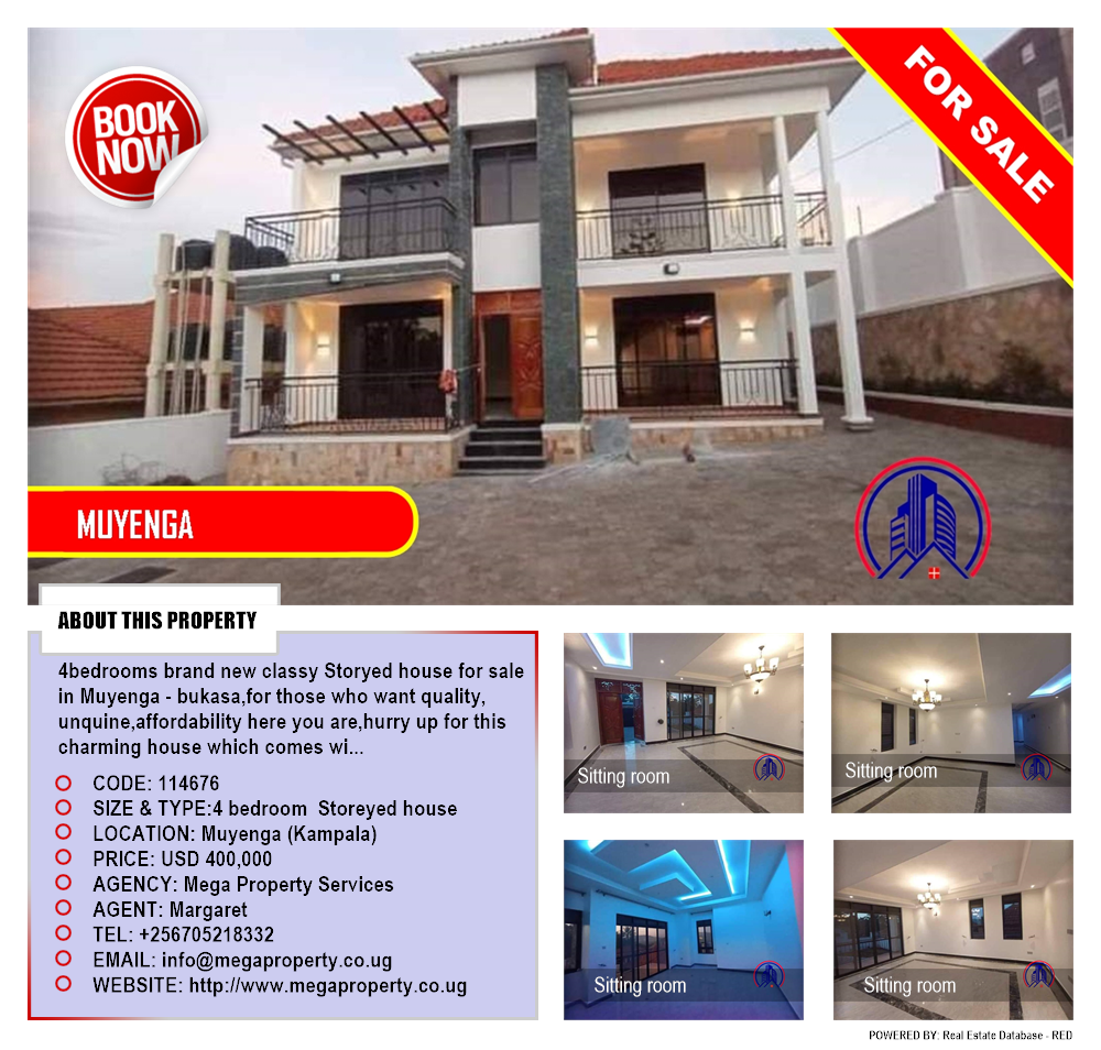 4 bedroom Storeyed house  for sale in Muyenga Kampala Uganda, code: 114676