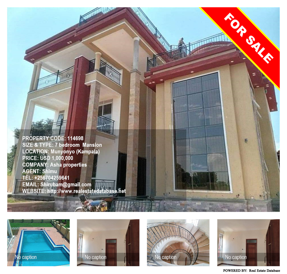 7 bedroom Mansion  for sale in Munyonyo Kampala Uganda, code: 114698