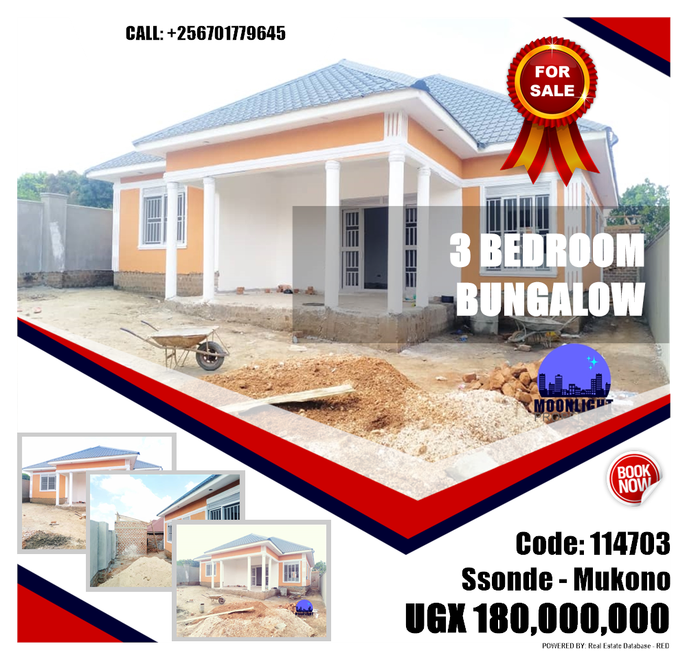 3 bedroom Bungalow  for sale in Sonde Mukono Uganda, code: 114703