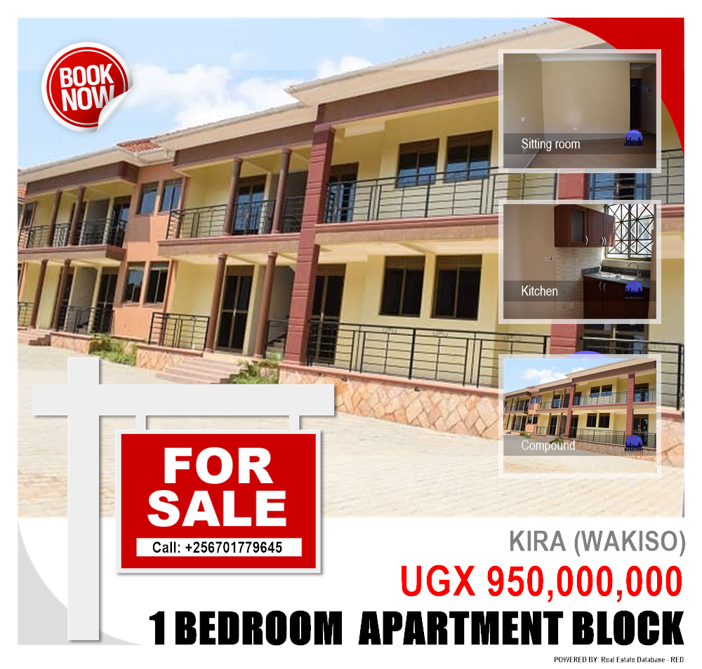 1 bedroom Apartment block  for sale in Kira Wakiso Uganda, code: 114731