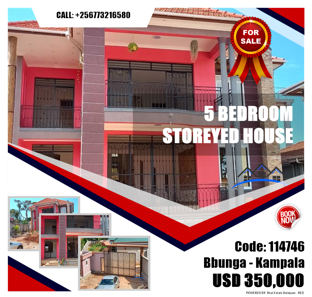 5 bedroom Storeyed house  for sale in Bbunga Kampala Uganda, code: 114746