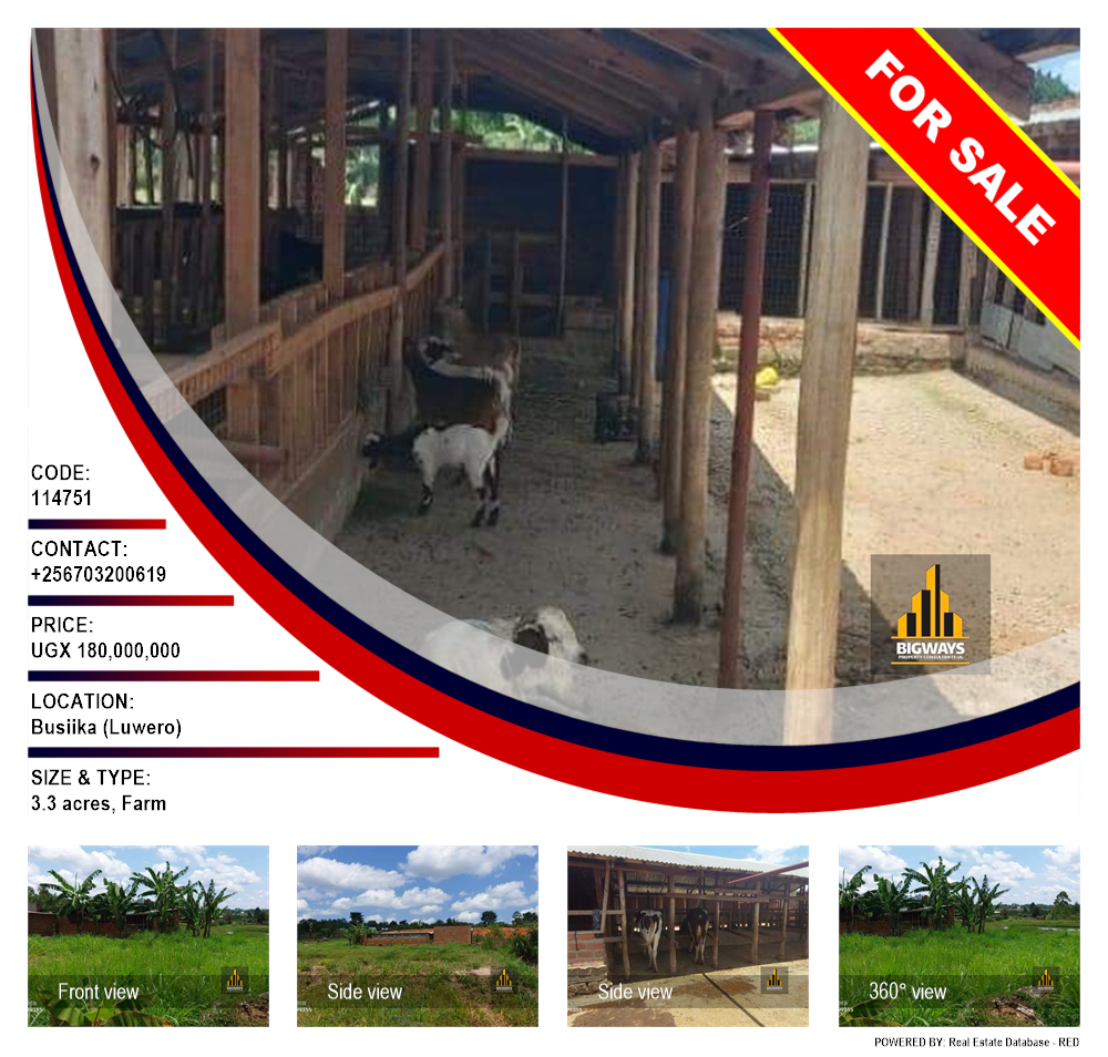 Farm  for sale in Busiika Luweero Uganda, code: 114751