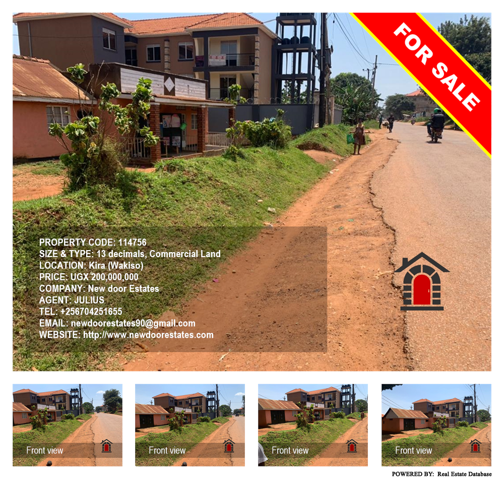 Commercial Land  for sale in Kira Wakiso Uganda, code: 114756