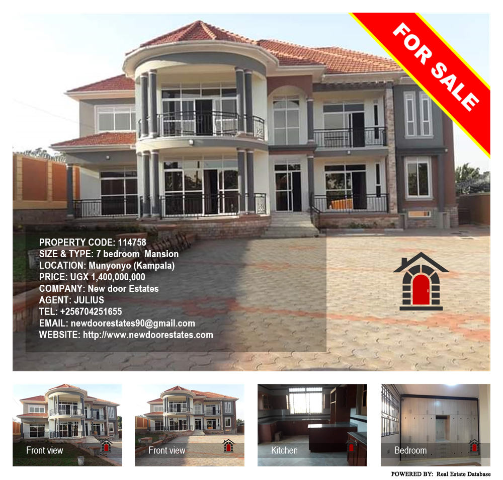 7 bedroom Mansion  for sale in Munyonyo Kampala Uganda, code: 114758