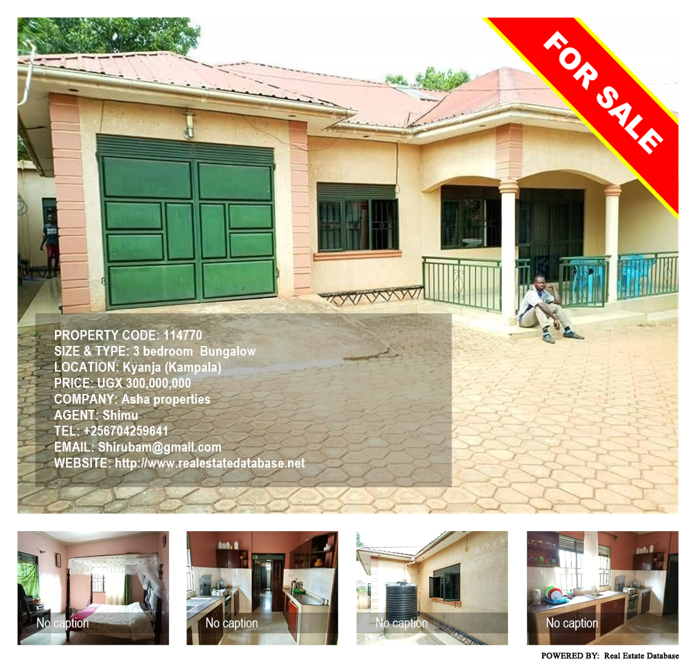 3 bedroom Bungalow  for sale in Kyanja Kampala Uganda, code: 114770