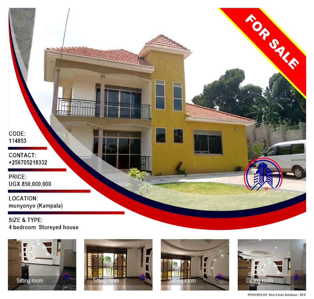 4 bedroom Storeyed house  for sale in Munyonyo Kampala Uganda, code: 114853