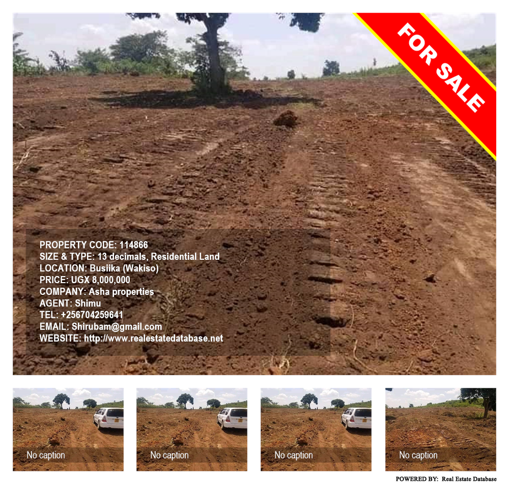 Residential Land  for sale in Busiika Wakiso Uganda, code: 114866