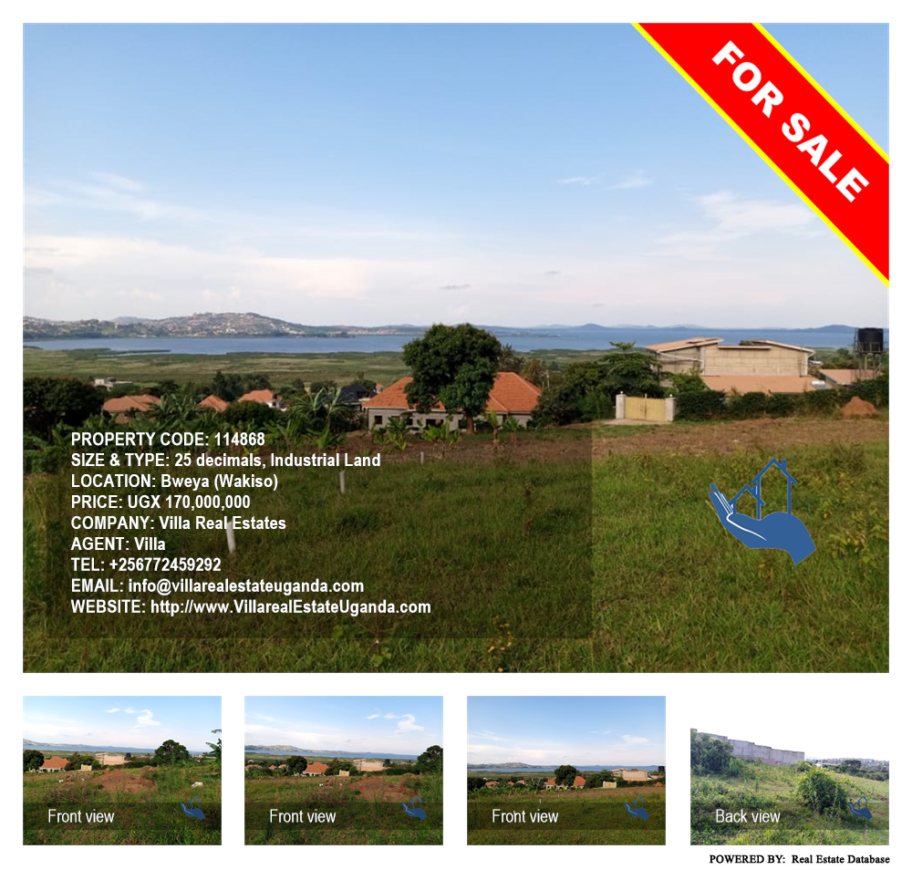 Industrial Land  for sale in Bweya Wakiso Uganda, code: 114868