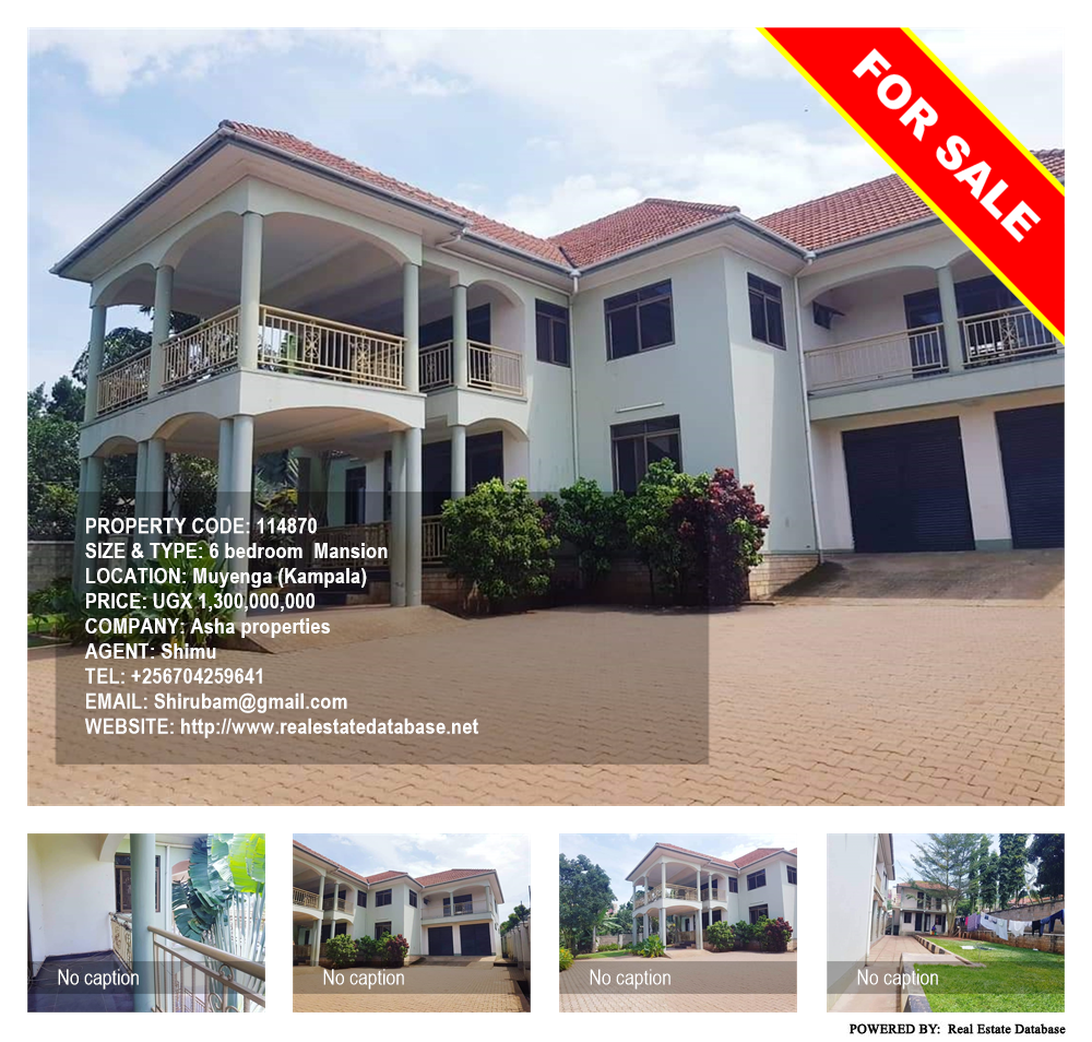 6 bedroom Mansion  for sale in Muyenga Kampala Uganda, code: 114870