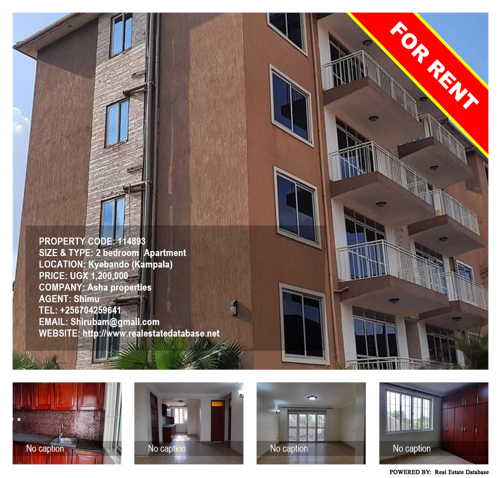 2 bedroom Apartment  for rent in Kyebando Kampala Uganda, code: 114893