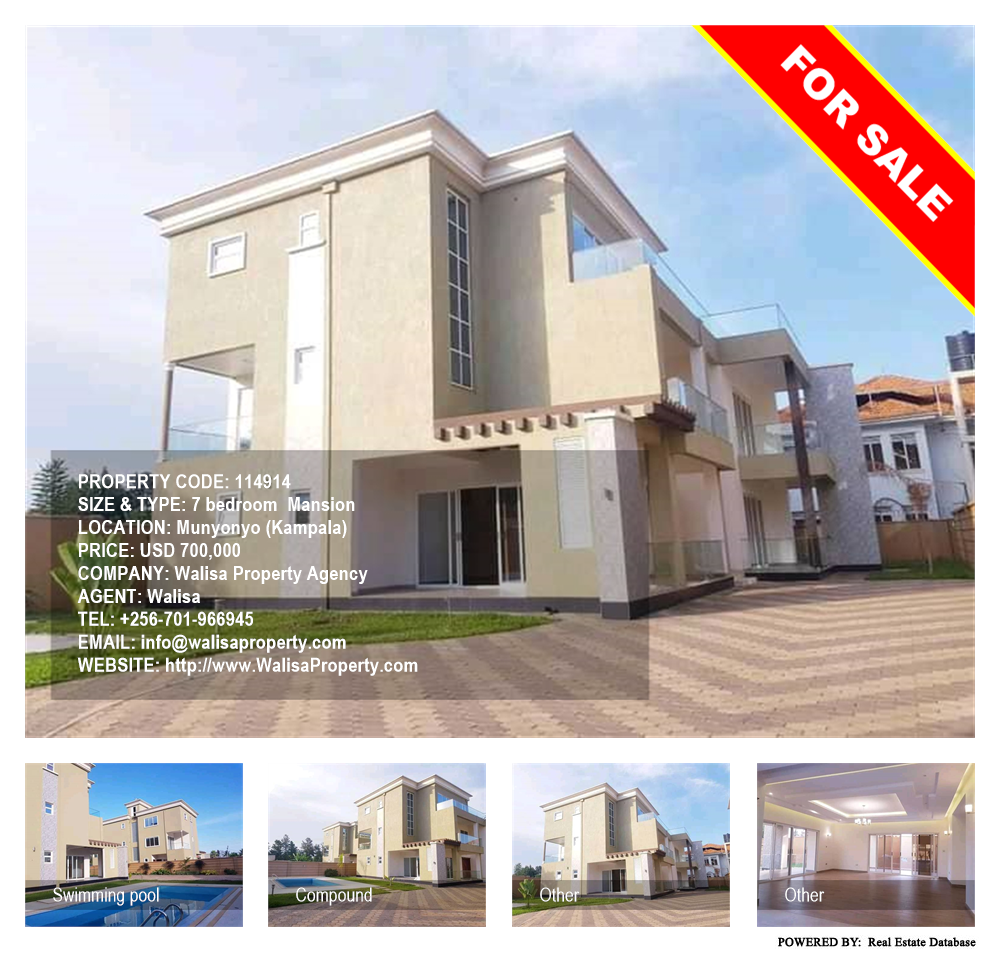 7 bedroom Mansion  for sale in Munyonyo Kampala Uganda, code: 114914