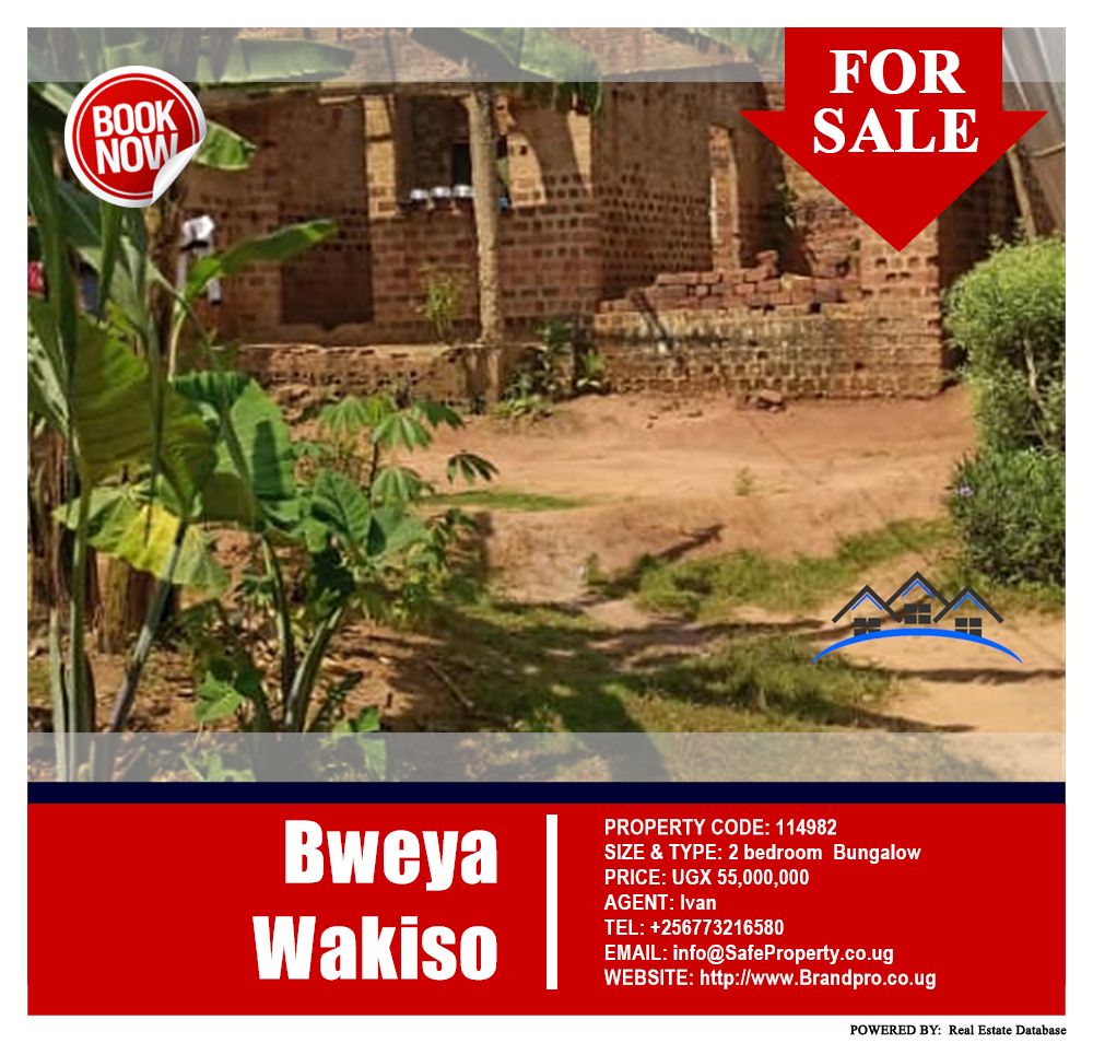 2 bedroom Bungalow  for sale in Bweya Wakiso Uganda, code: 114982