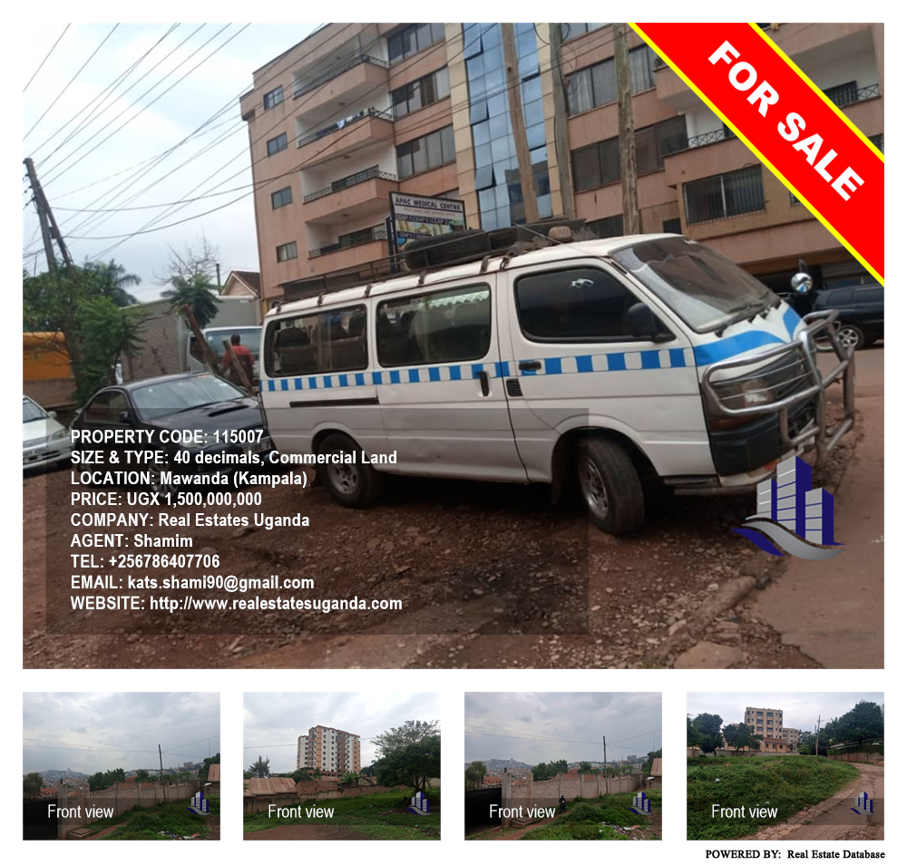 Commercial Land  for sale in Mawanda Kampala Uganda, code: 115007