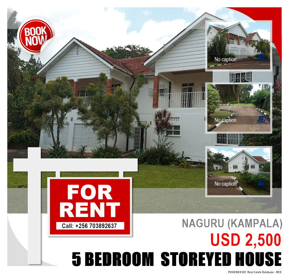 5 bedroom Storeyed house  for rent in Naguru Kampala Uganda, code: 115119