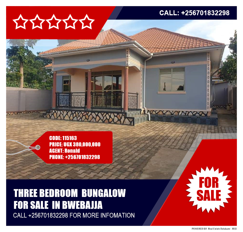 3 bedroom Bungalow  for sale in Bwebajja Wakiso Uganda, code: 115163