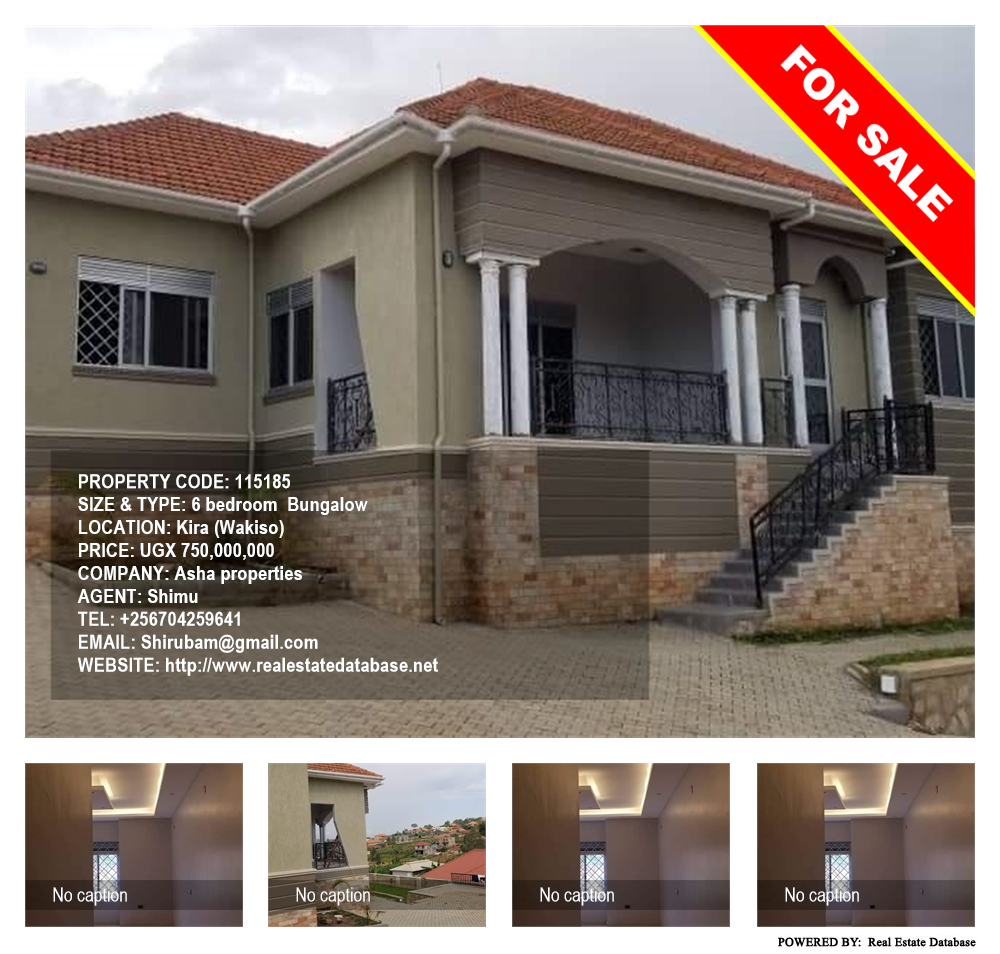 6 bedroom Bungalow  for sale in Kira Wakiso Uganda, code: 115185