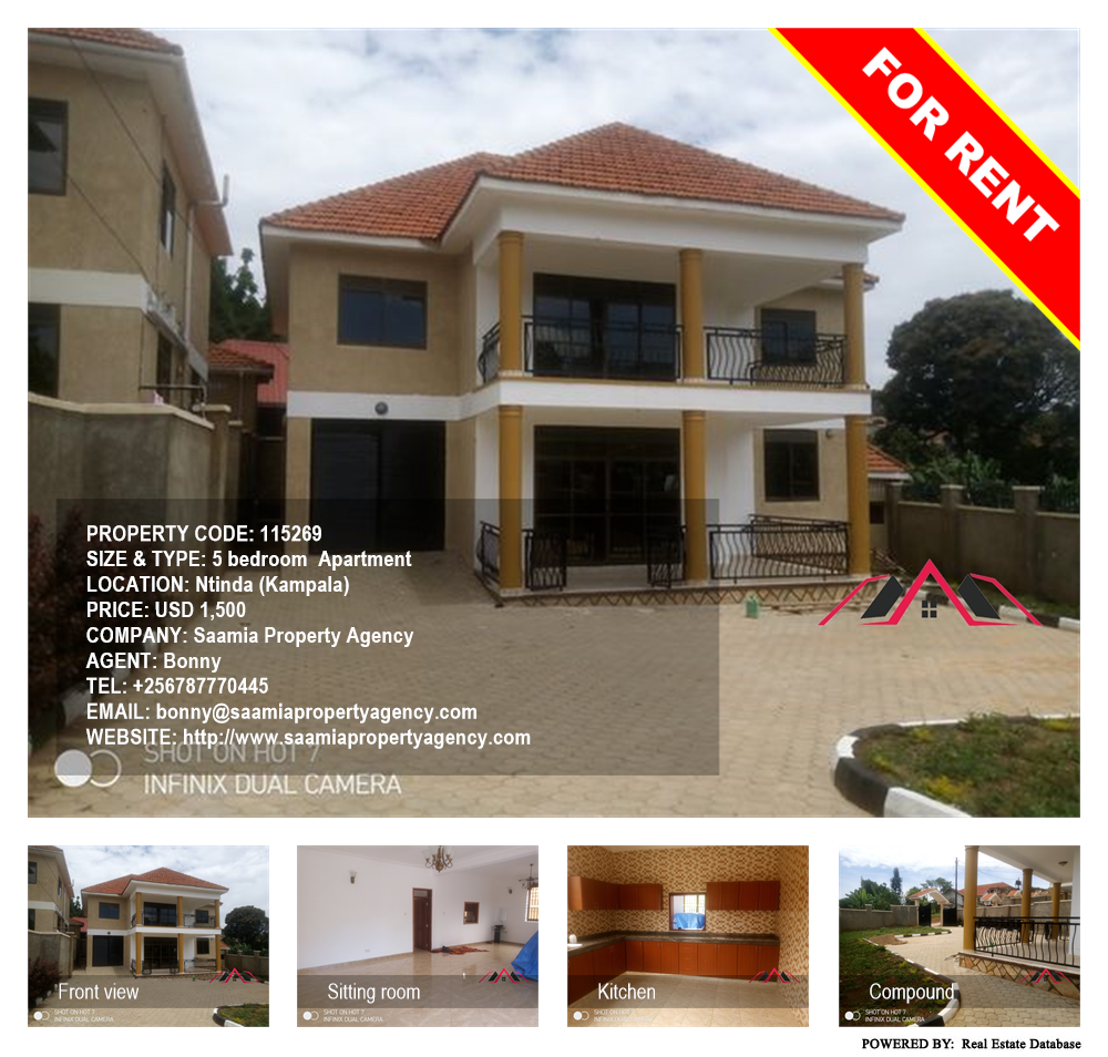 5 bedroom Apartment  for rent in Ntinda Kampala Uganda, code: 115269