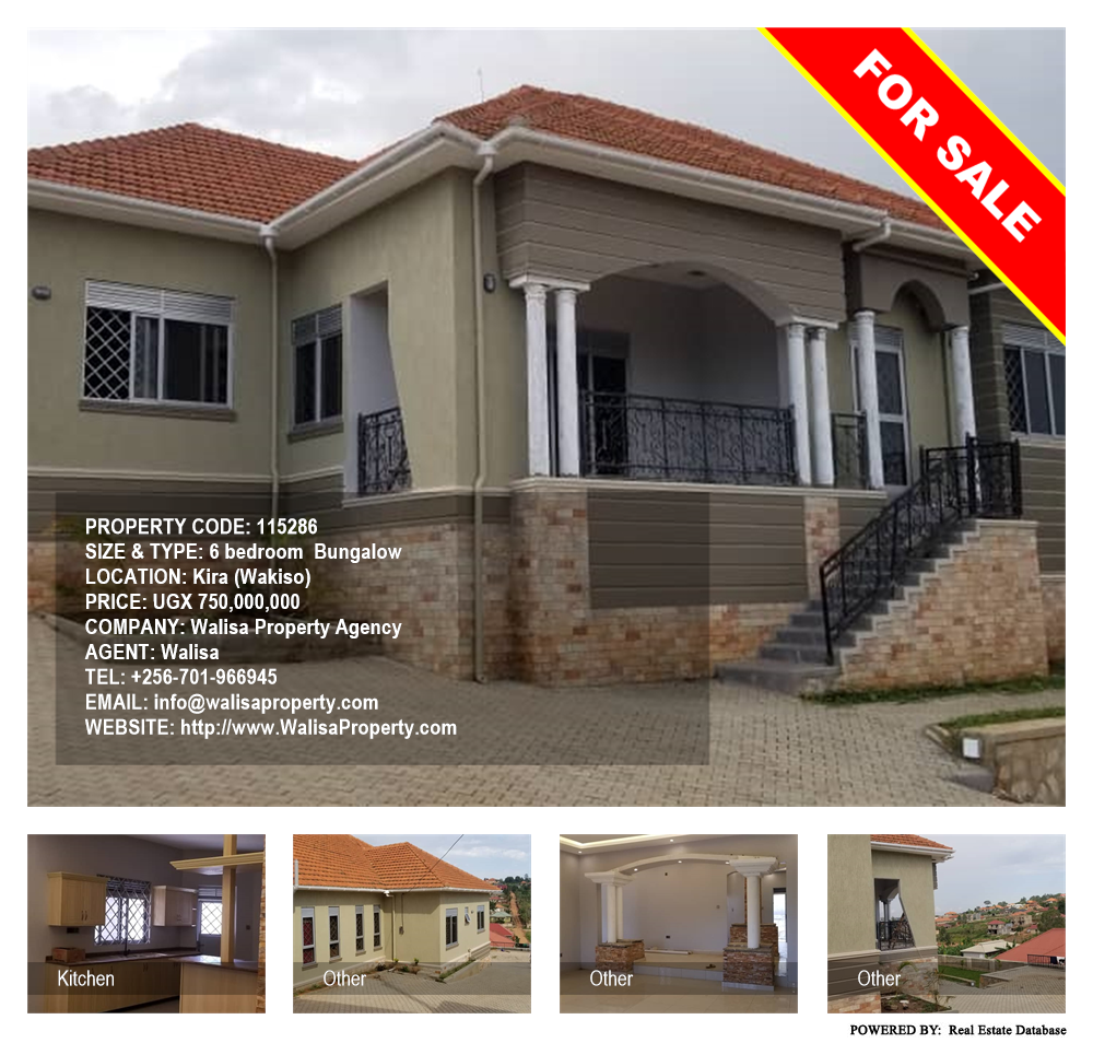 6 bedroom Bungalow  for sale in Kira Wakiso Uganda, code: 115286