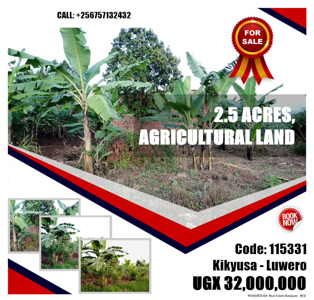 Agricultural Land  for sale in Kikyuusa Luwero Uganda, code: 115331