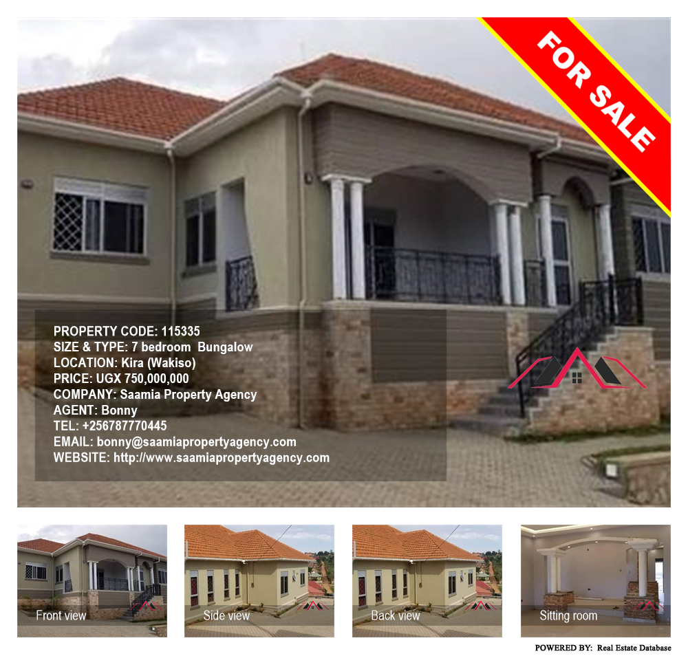 7 bedroom Bungalow  for sale in Kira Wakiso Uganda, code: 115335