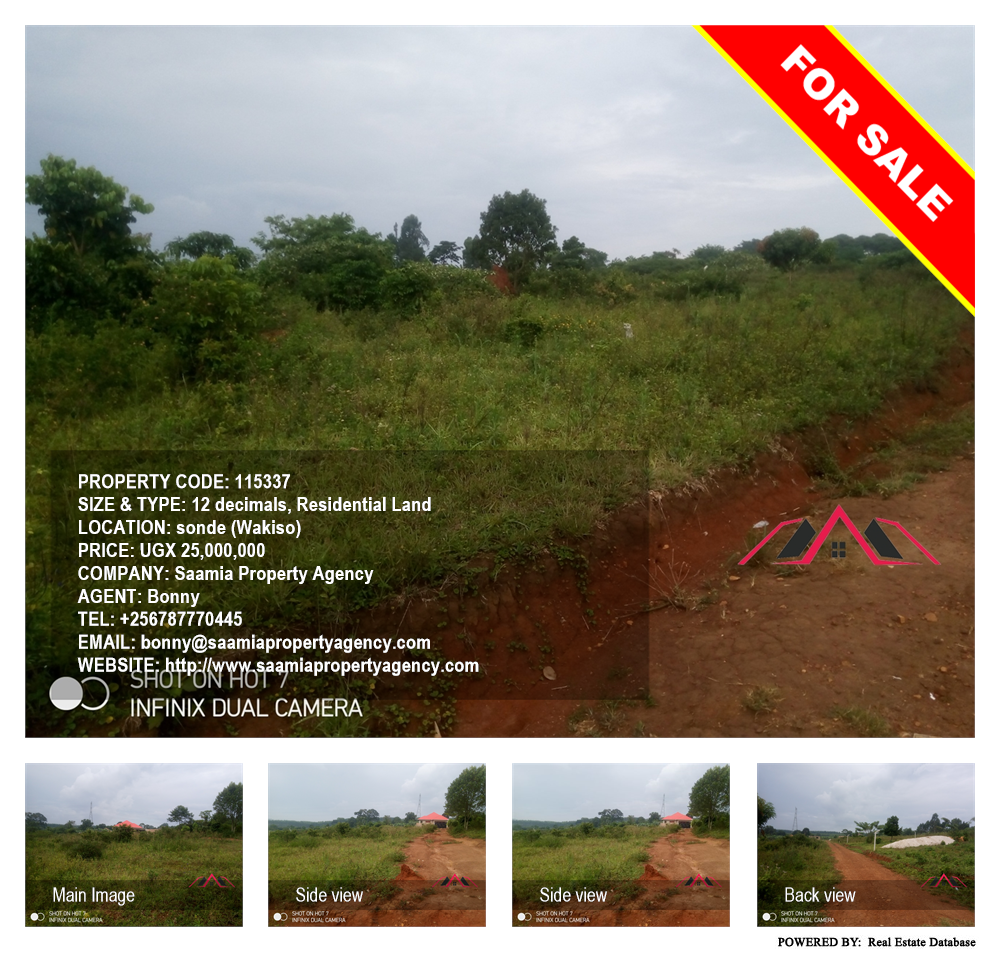 Residential Land  for sale in Sonde Wakiso Uganda, code: 115337