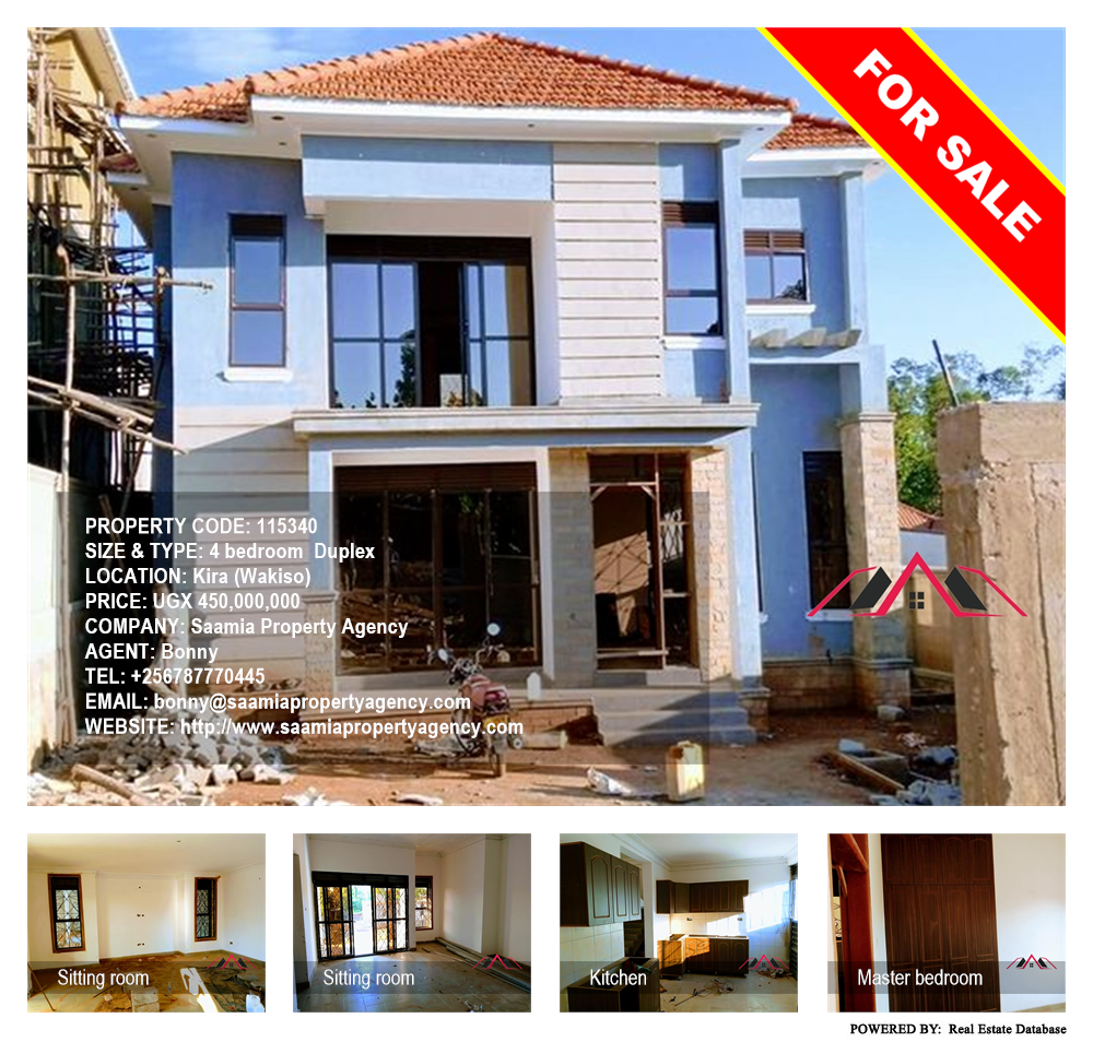 4 bedroom Duplex  for sale in Kira Wakiso Uganda, code: 115340